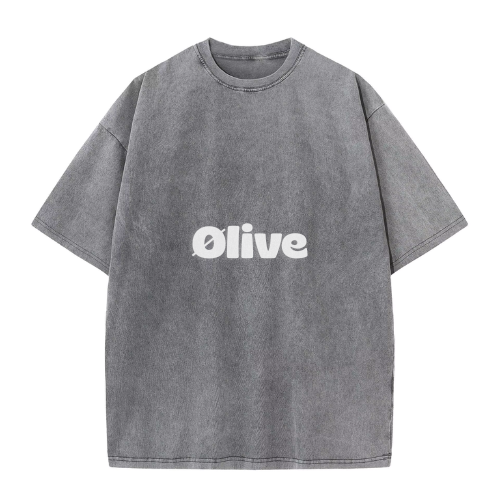 T-shirt korte mouwen Acid washed