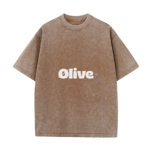 T-shirt korte mouwen Acid washed